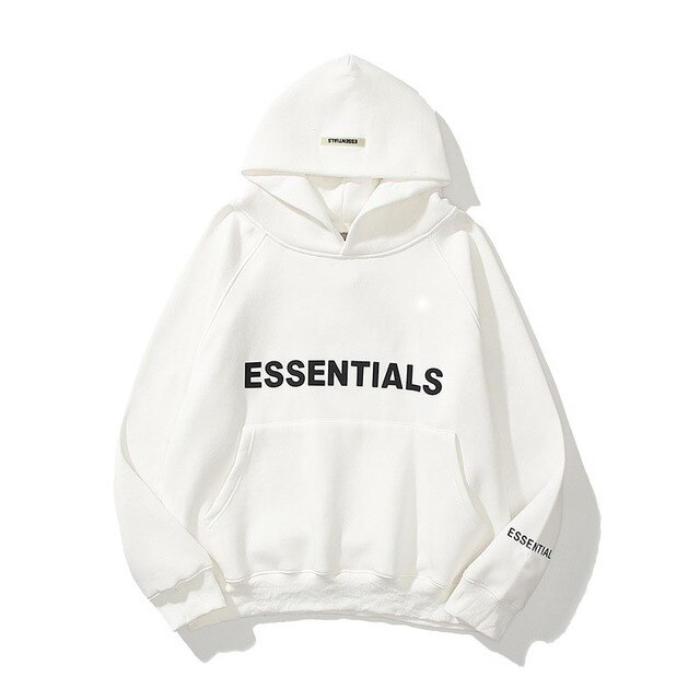 Oversized ESSENTIALS Hoodie White