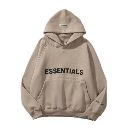 Oversized ESSENTIALS Hoodie Brown