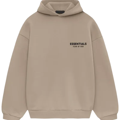 Dusty Beige Essentials Hoodie